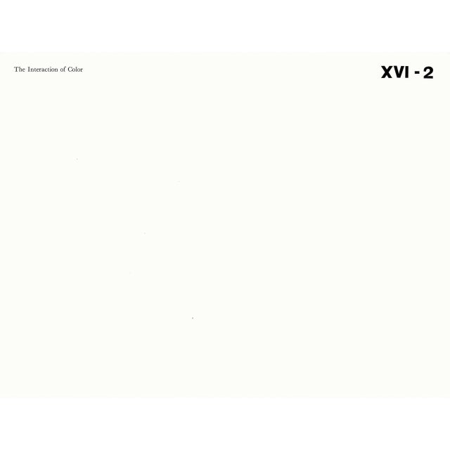 1960s Josef Albers 1963 "Interaction of Color" Folder Xvi-2 Left Side Silkscreen Print For Sale - Image 5 of 9