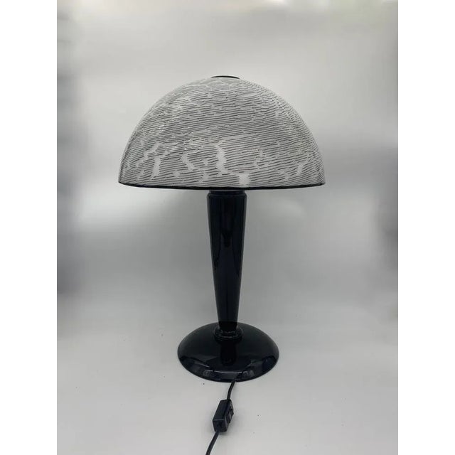 Black Handmade Table Lamp in Murano Glass from Effetre International For Sale - Image 8 of 8