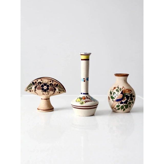 Vintage Tonala Pottery Set of 3 For Sale - Image 11 of 11