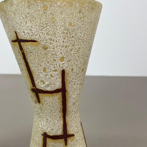 WGP Bamboo Ceramic Fat Lava Vases attributed to Scheurich, Germany, 1970s, Set of 2 For Sale - Image 14 of 18