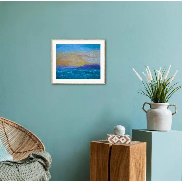 "View from Our Lanai" Modern Seascape Oil Painting For Sale In Reno/Lake Tahoe - Image 6 of 12