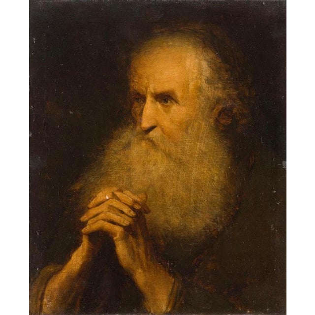 2000 - 2009 Follower of Salomon Konick, Portrait of an Elderly Bearded Man, Oil Painting on Canvas For Sale - Image 5 of 7