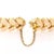 Contemporary Late 20th Century 23760 - Wide Fancy Flex 18k Rose Gold Link Bracelet Retro For Sale - Image 3 of 4