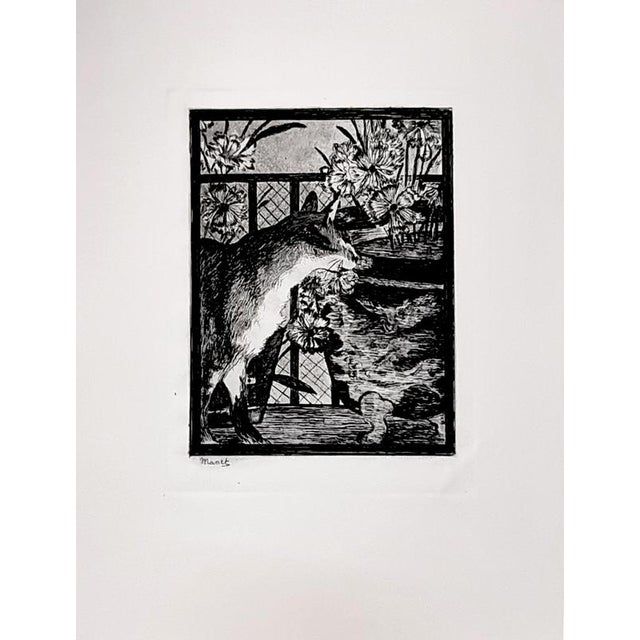 Édouard Manet, The Cat and the Flowers, Etching and Aquatint, 1869 For Sale - Image 5 of 5