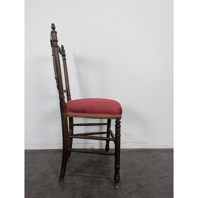 Traditional Napoleon III Bedroom Chair in Wood For Sale - Image 3 of 5