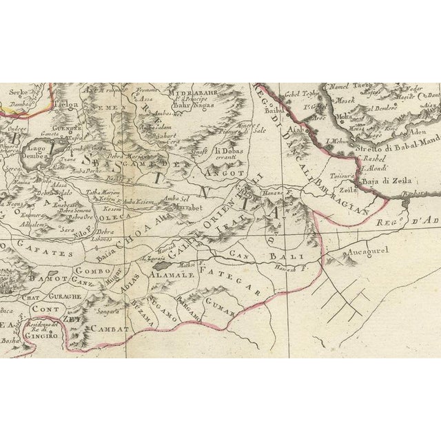Nubia and Abyssinia Venetian Map of Northeast Africa from Zatta, 1784 For Sale - Image 6 of 9