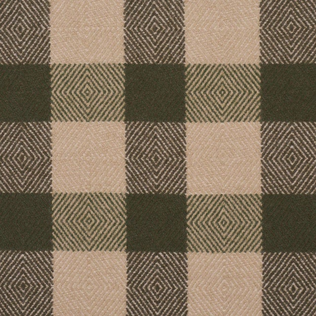 American Sample - Schumacher Galt Wool Check Fabric In Hunter For Sale - Image 3 of 5