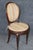 19th C Set 8 French Louis XVI Cane & Upholstered Bronze Mounted Side Chairs For Sale - Image 9 of 13