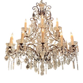Antique French Crystal Chandeliers For Sale