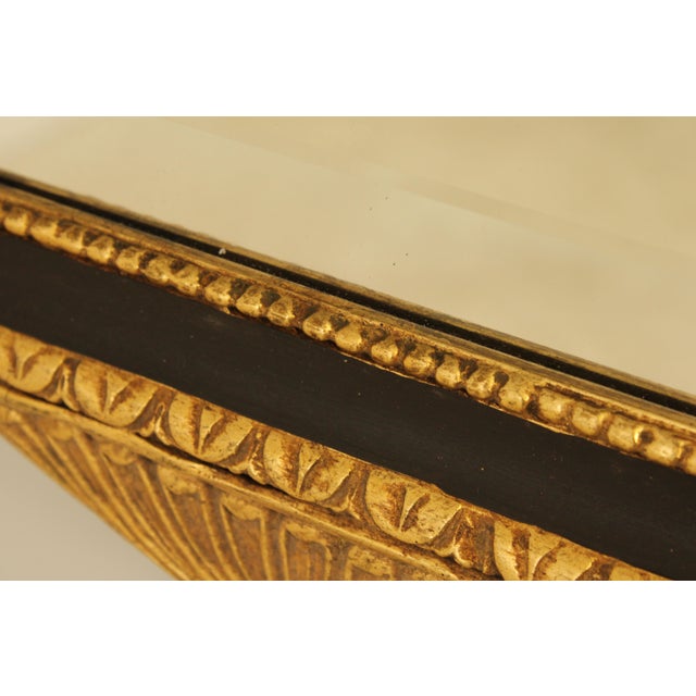 Friedman Brothers Neoclassical Black & Gold Mirror For Sale In Philadelphia - Image 6 of 12
