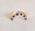 Gold 18ct Gold Diamond & Amethyst Dress Ring, 1995 For Sale - Image 8 of 12