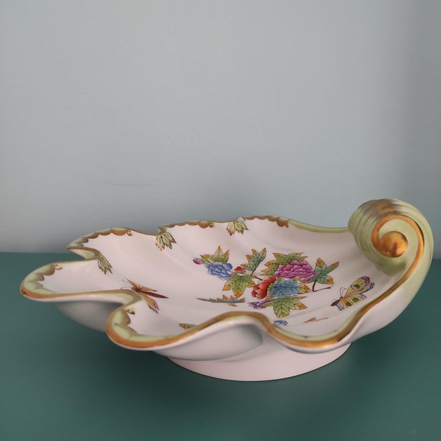 Vintage Shell Plate from Herend, 1970s For Sale - Image 4 of 8