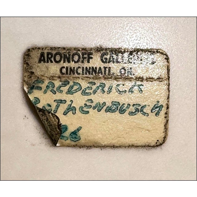 Rookwood Frederick Rothenbusch Art Pottery Floral Vellum Vase-Factory 2nd For Sale - Image 9 of 9