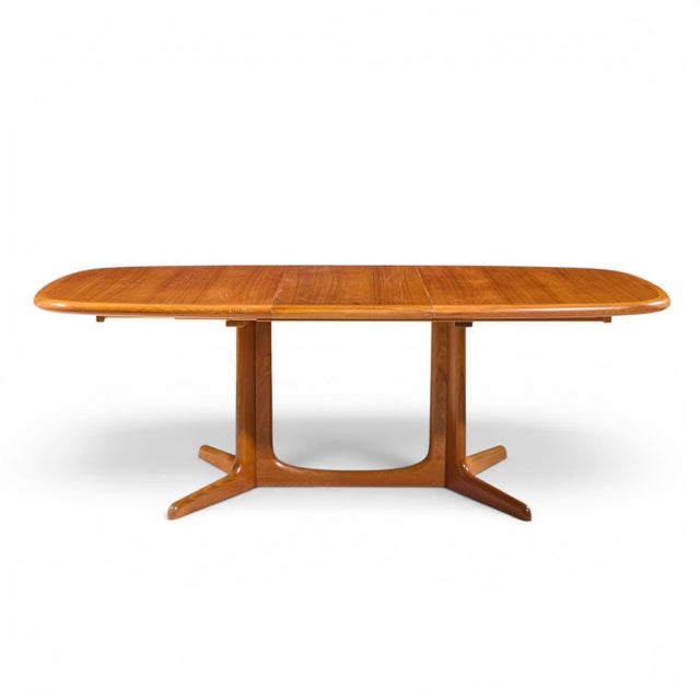 Rasmus Mid Century Danish Teak Expanding Dining Table With 2 Leaves For Sale - Image 10 of 13