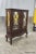Antique Carved Mahogany French Victorian Style Curio Display Cabinet C1940s For Sale - Image 15 of 15