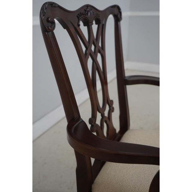 Set of 8 Henkel Harris Model 107 Mahogany Dining Chairs For Sale - Image 10 of 18