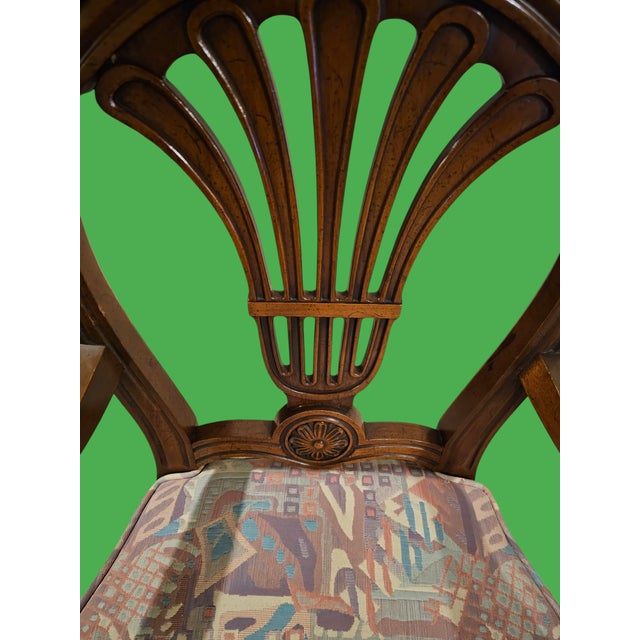 Henredon Pair of Vintage Henredon Custom Folio Armchairs For Sale - Image 4 of 7