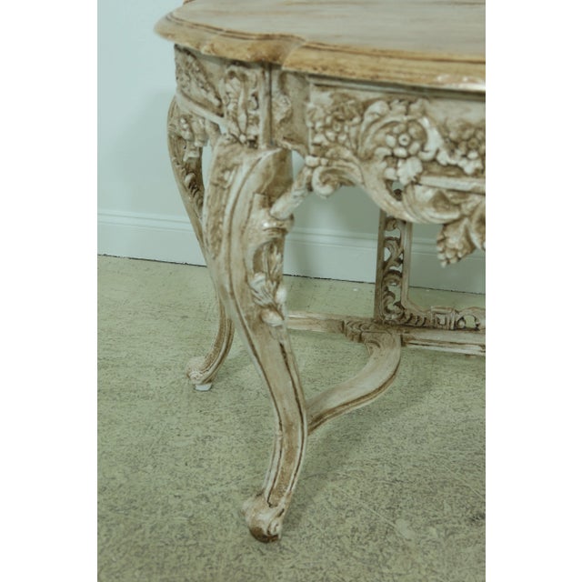 French Style Heavy Iron Paint Decorated Table For Sale In Philadelphia - Image 6 of 10