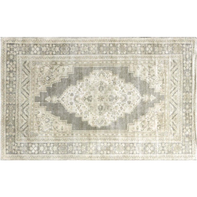 Textile 1950s Turkish Oushak Rug For Sale - Image 7 of 7