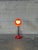 Plastic Red Gooseneck Table Lamp With Adjustable Shade Space Age Mid-Century Modern 1970s For Sale - Image 7 of 10