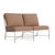 Brown Jordan Venetian Armless Loveseat, Dove frame with Fusion Clay fabric For Sale - Image 12 of 12