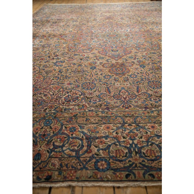 Traditional Vintage Distressed Kerman Carpet 9'2" X 12'3" For Sale - Image 3 of 10