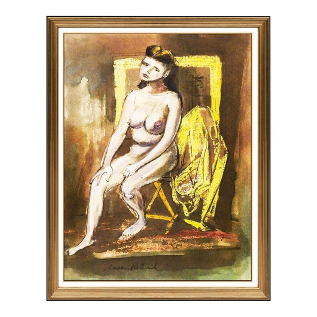 Mid 20th Century Poised, Aaron Bohrod For Sale