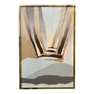 Mid Century Modern Mixed Media Abstract Wall Art by Harris Strong. Circa 1970s