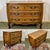 Louis XV style chest of drawers from the 1950s in cherry and elm burl - L=1m10, D=55cm, H=83cm.