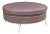 Mid Century Modern Crocodile Leather Ottoman Coffee Table For Sale
