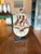 Industrial Collection of Three Antique Industrial Wood & Cast Iron Pulleys on Custom Display Stands For Sale - Image 3 of 5