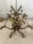 Vintage French Louis XVI Gilded Brass & Crystal Luminaire/Chandelier For Sale - Image 17 of 18