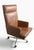 Mid-Century Modern Vintage Swivel Leather Desk Chair Attributed to Mueller Furniture C. 1970's For Sale - Image 3 of 11