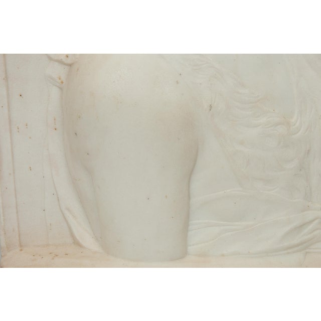 Italian 1860s Grand Tour Carved Marble Sculpture of St. John the Baptist For Sale - Image 10 of 11