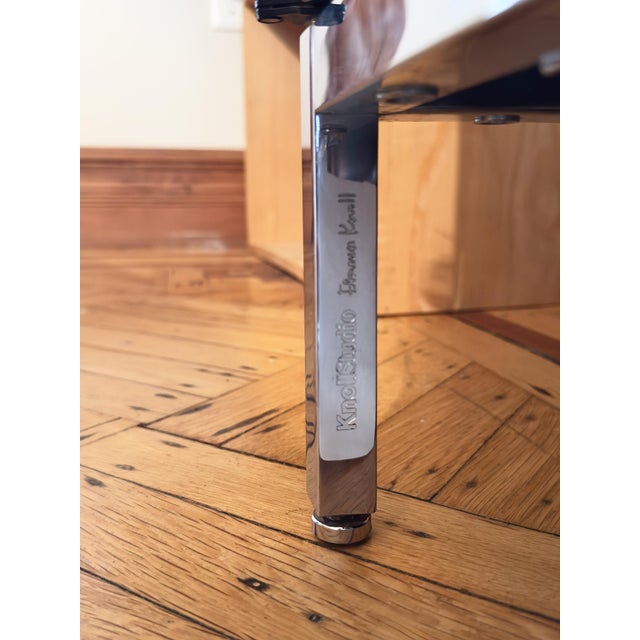 Florence Knoll Credenza in Ebonized Oak With Calacatta Marble Top For Sale - Image 9 of 9