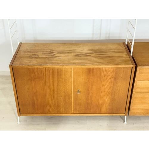 Mid-Century Modern String Shelving Wall Unit For Sale - Image 6 of 16
