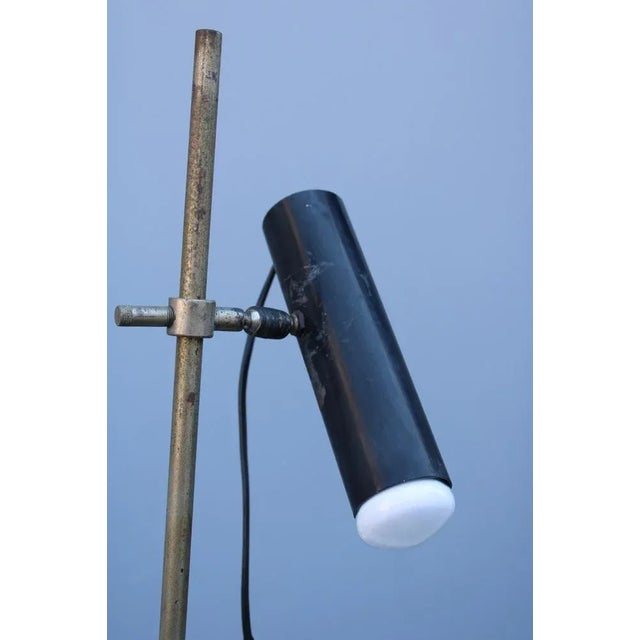 Metal Italian Green Marble Floor Lamp by Angelo Ostuni for Oluce For Sale - Image 7 of 10