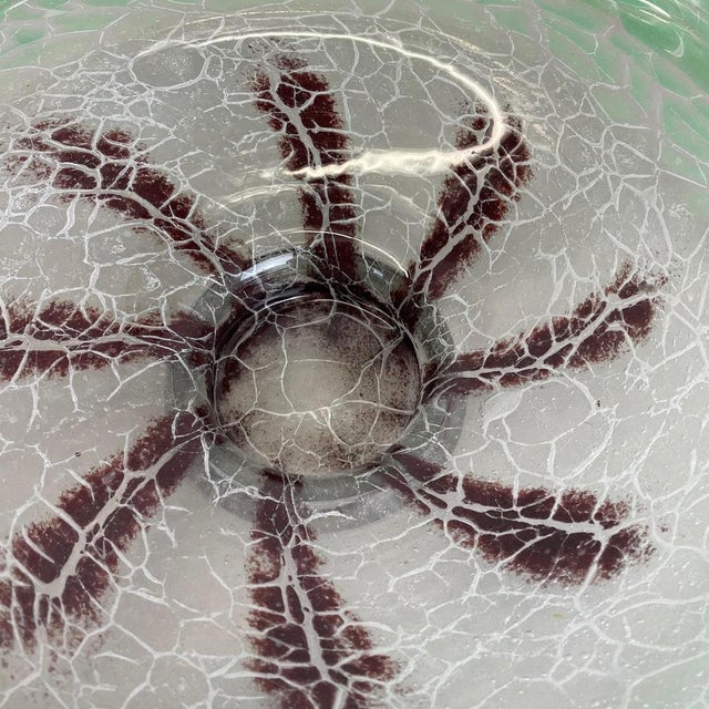Large Art Deco Baushaus Glass Bowl by Karl Wiedmann for WMF Ikora, 1930s For Sale - Image 12 of 18