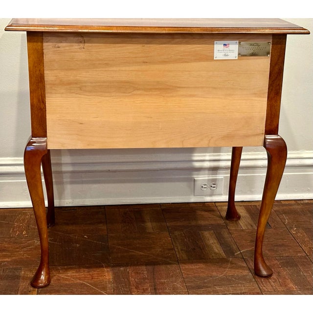 Baker Furniture Company Queen Anne Walnut Dressing Table, Exact Museum Copy by Baker for Colonial Williamsburg For Sale - Image 4 of 12