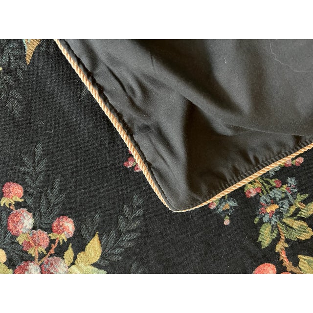 Vintage Decor of France Tapestry Card Table Sized Fruit Tablecloth For Sale - Image 10 of 13