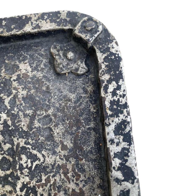 Antique 1900s Arts & Crafts Wrought Iron Fireplace Tool Set Poker Shovel Tongs Stand For Sale - Image 15 of 18