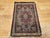 19th Century Persian Kerman Lavar Rug, Hand-Knotted Wool, Floral Pattern, Ivory & Burgundy, 2x3 For Sale - Image 9 of 9