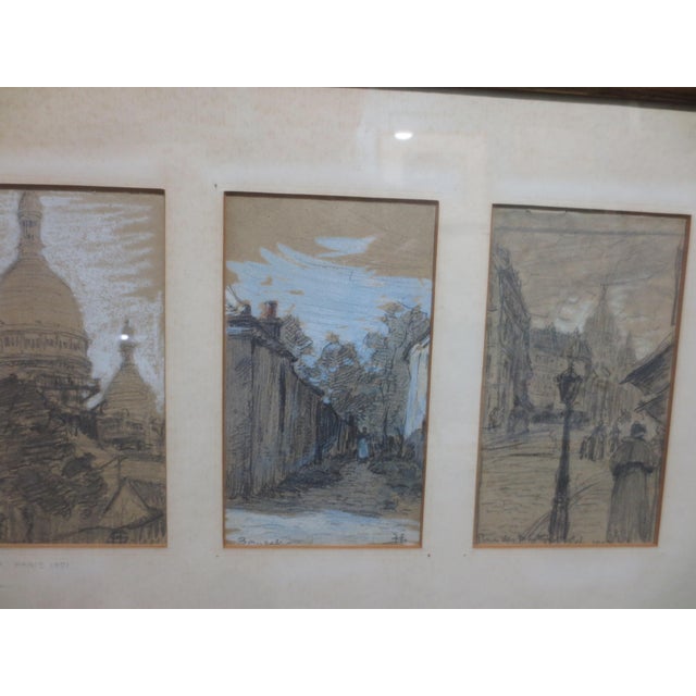 Four Scenes of Paris Date 1901 by H. Schapp For Sale - Image 9 of 12