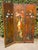 Antique Rococo French Three-Fold Hand-Painted Wood Romantic Cherub and Floral Room Divider, 1890s For Sale - Image 4 of 18