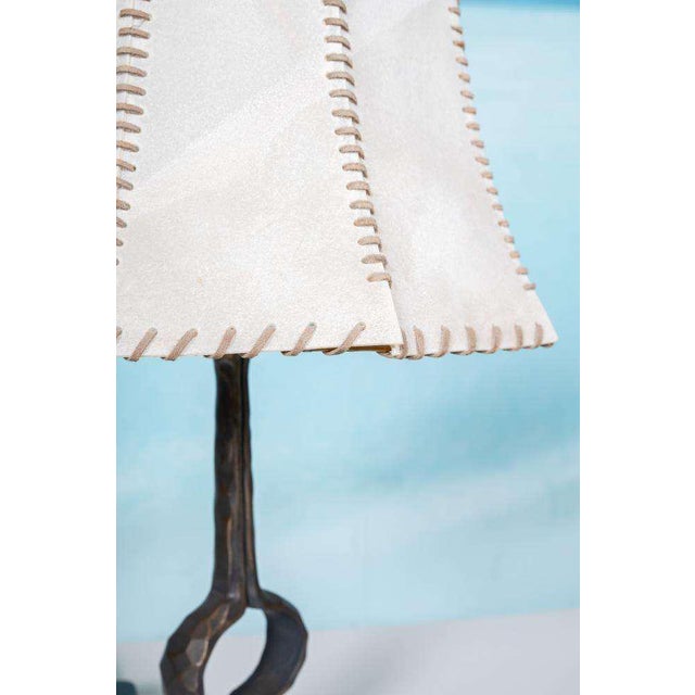 Brutalist Bronze Table Lamp, 1970s For Sale - Image 6 of 18