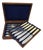 English Victorian Fish Knives in Case, 19th Century, Set of 12 For Sale