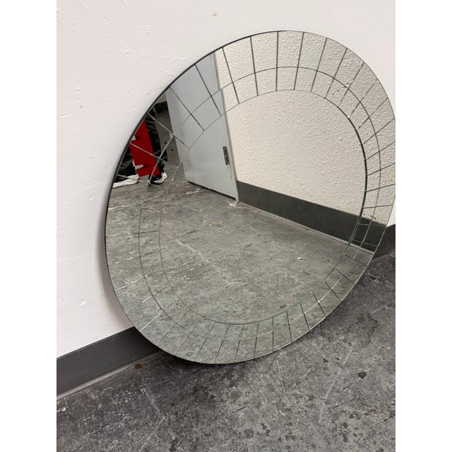 Design Plus Gallery presents the Round Segmented Mirrored Wall Mirror from Howard Elliott Collection. This circular mirror...