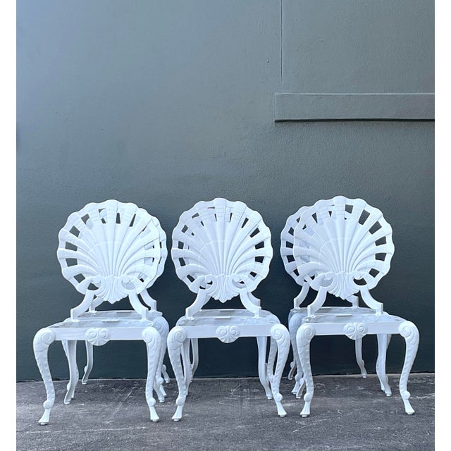 Vintage Regency Cast Aluminum Grotto Chairs - Set of 6 For Sale - Image 10 of 10