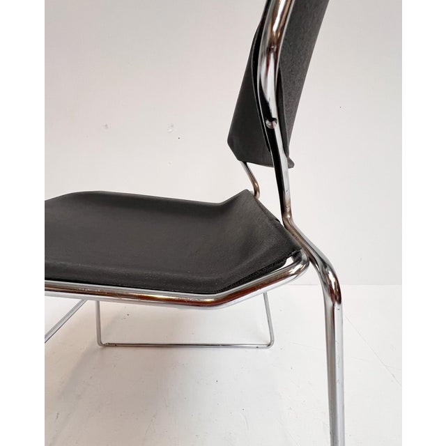 Vintage Black Matrix Chairs by Thomas Tolleson for Krueger, 1970s, Set of 6 For Sale - Image 11 of 17