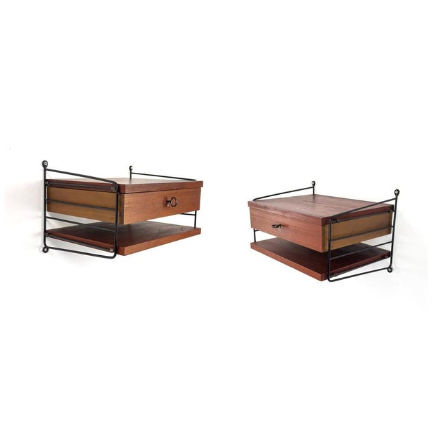 Vintage Teak Wall Shelf by Kajsa & Nils Nisse Strinning for String, 1960s, Set of 2 For Sale - Image 16 of 16